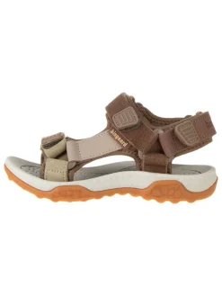 bisgaard Sandalen·Sandalen^Leder-Sandalen in Braun/ Khaki