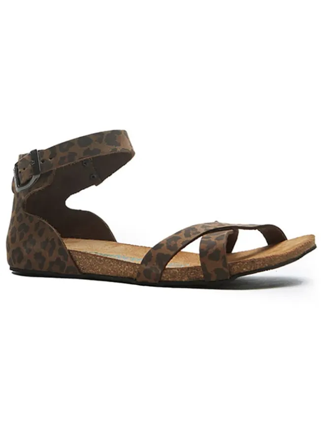 Leder-Sandalen in Braun/ Schwarz>Comfortfusse New