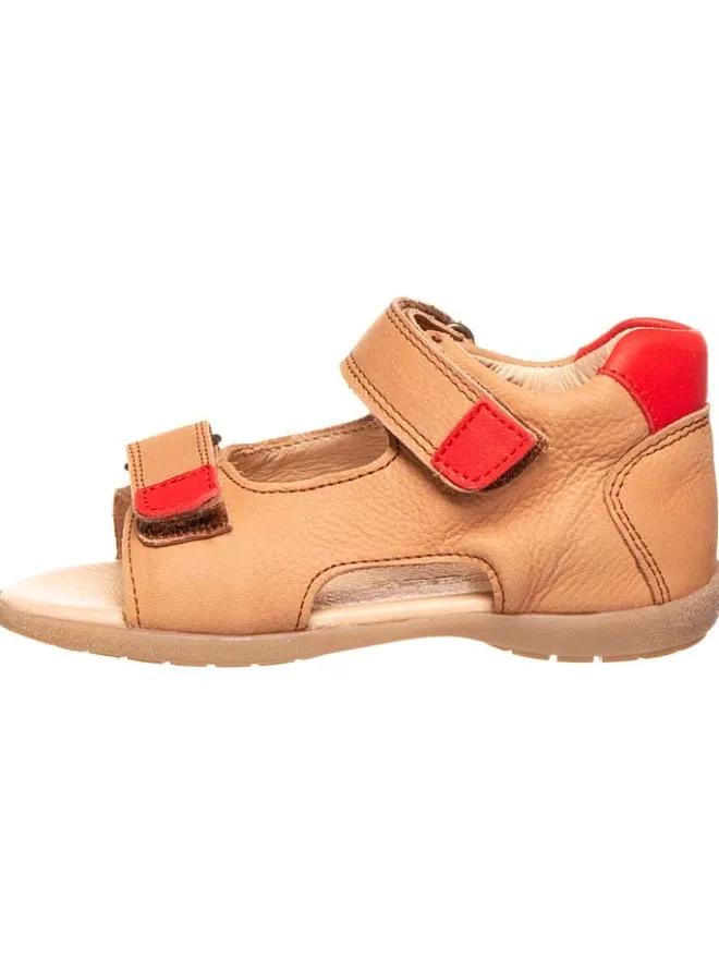 BO-BELL Sandalen^Leder-Sandalen in Camel