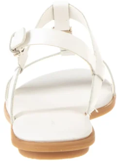 Leder-Sandalen in Creme><noscript><img width=