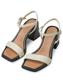 Tamaris Sandalen^Leder-Sandalen in Creme