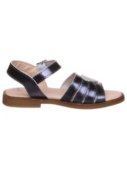 Leder-Sandalen in Dunkelblau>kmins Hot