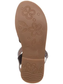 Leder-Sandalen in Dunkelblau><noscript><img width=