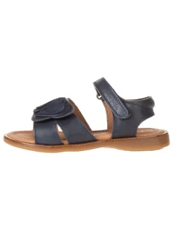 POM POM Sandalen·Sandalen^Leder-Sandalen in Dunkelblau