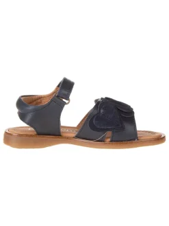 POM POM Sandalen·Sandalen^Leder-Sandalen in Dunkelblau