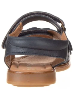 POM POM Sandalen·Sandalen^Leder-Sandalen in Dunkelblau
