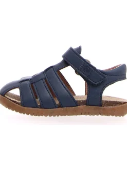 Leder-Sandalen in Dunkelblau>Naturino Best
