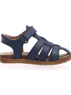 Leder-Sandalen in Dunkelblau>Naturino Best