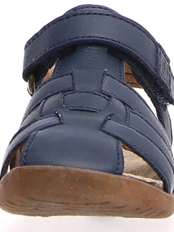 Leder-Sandalen in Dunkelblau><noscript><img width=