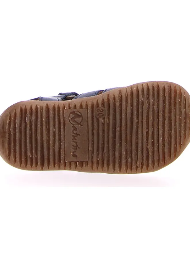 Leder-Sandalen in Dunkelblau>Naturino Best