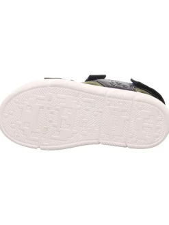Leder-Sandalen in Dunkelblau><noscript><img width=