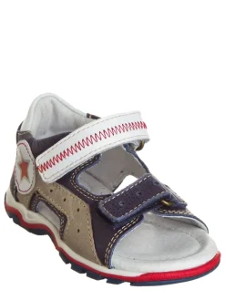 Lea Lelo Sandalen^Leder-Sandalen in Dunkelblau/ Weiß/ Beige