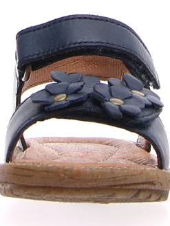 Leder-Sandalen in Dunkelblau><noscript><img width=