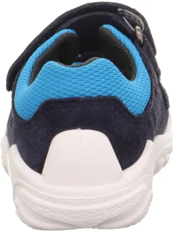 Leder-Sandalen in Dunkelblau><noscript><img width=