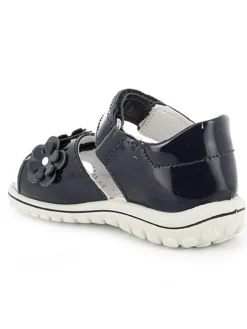 Leder-Sandalen in Dunkelblau><noscript><img width=