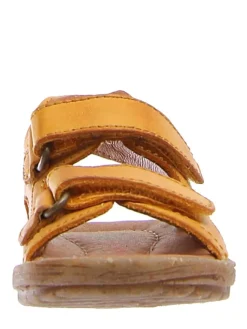 Leder-Sandalen in Gelb><noscript><img width=