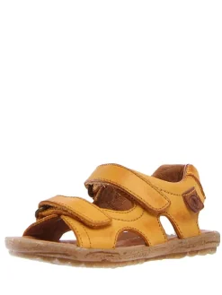 Leder-Sandalen in Gelb><noscript><img width=