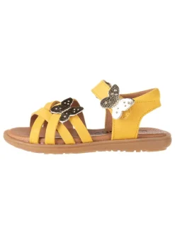 kmins Sandalen·Sandalen^Leder-Sandalen in Gelb