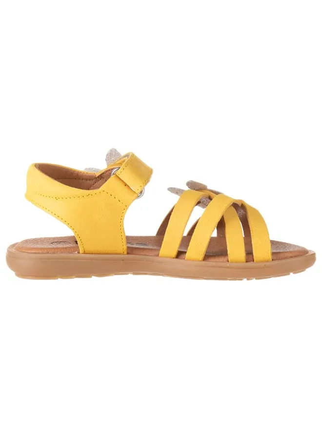 kmins Sandalen·Sandalen^Leder-Sandalen in Gelb
