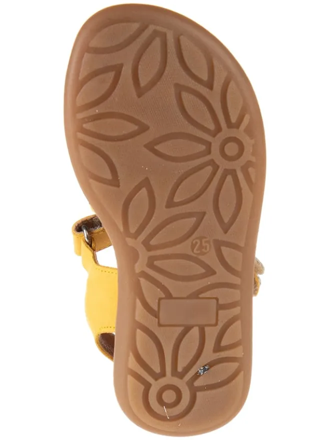 kmins Sandalen·Sandalen^Leder-Sandalen in Gelb