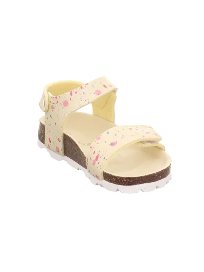 superfit Sandalen·Sandalen^Leder-Sandalen in Gelb