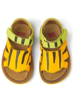 Camper Sandalen^Leder-Sandalen in Gelb/ Grün