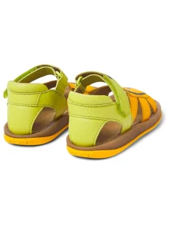 Camper Sandalen^Leder-Sandalen in Gelb/ Grün