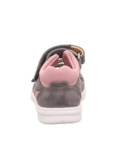 superfit Sandalen^Leder-Sandalen in Grau/ Rosa