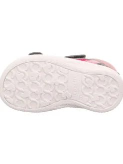superfit Sandalen^Leder-Sandalen in Grau/ Rosa