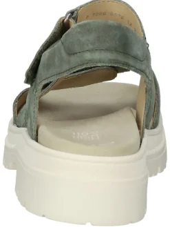 Leder-Sandalen in Grün><noscript><img width=