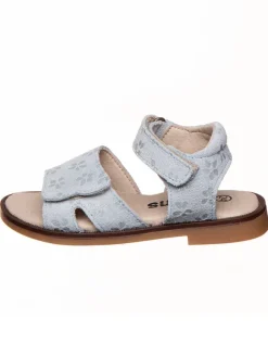 Leder-Sandalen in Hellblau>kmins Online