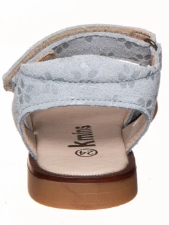 Leder-Sandalen in Hellblau><noscript><img width=