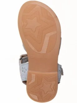 Leder-Sandalen in Hellblau><noscript><img width=
