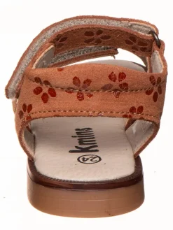 Leder-Sandalen in Hellbraun><noscript><img width=