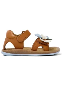 Leder-Sandalen in Hellbraun><noscript><img width=