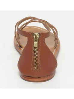 Leder-Sandalen in Hellbraun><noscript><img width=