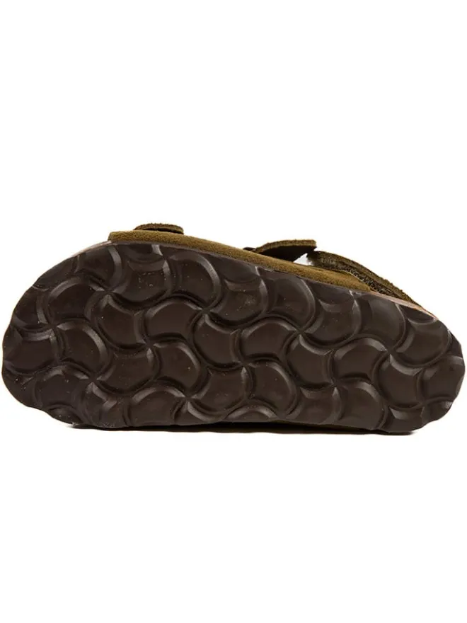 Leder-Sandalen in Khaki>billowy Sale