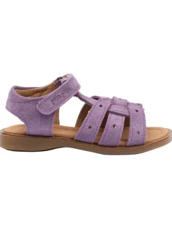 POM POM Sandalen·Sandalen^Leder-Sandalen in Lila