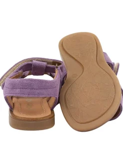 POM POM Sandalen·Sandalen^Leder-Sandalen in Lila