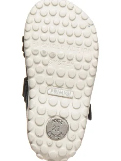 Leder-Sandalen in Navy><noscript><img width=