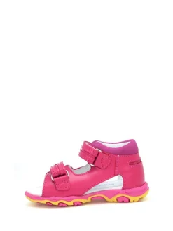 Leder-Sandalen in Pink><noscript><img width=