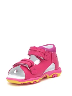 Leder-Sandalen in Pink><noscript><img width=