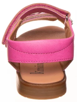 Leder-Sandalen in Pink><noscript><img width=