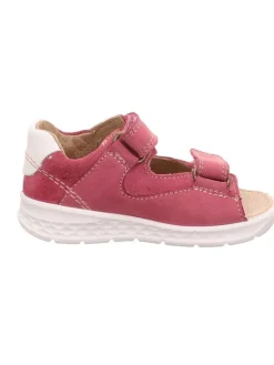 Leder-Sandalen in Pink><noscript><img width=
