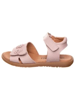 Leder-Sandalen in Rosa>lamino Hot