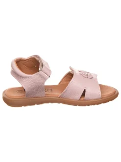 Leder-Sandalen in Rosa>lamino Hot