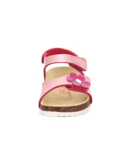 Leder-Sandalen in Rosa><noscript><img width=