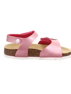 Leder-Sandalen in Rosa><noscript><img width=