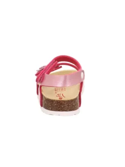 Leder-Sandalen in Rosa><noscript><img width=