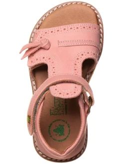 Leder-Sandalen in Rosa><noscript><img width=